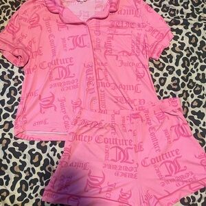 Juicy Couture womens Pajama Set in Vibrant Pink